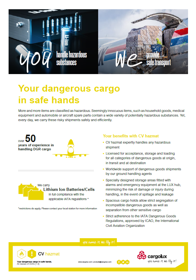 Cargolux Brochure - CV hazmat (1)